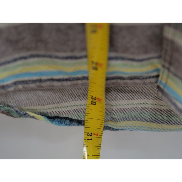 PRPS Goods & Co Striped Multicolor Flannel Button Up Shirt Size XL - Picture 7 of 8